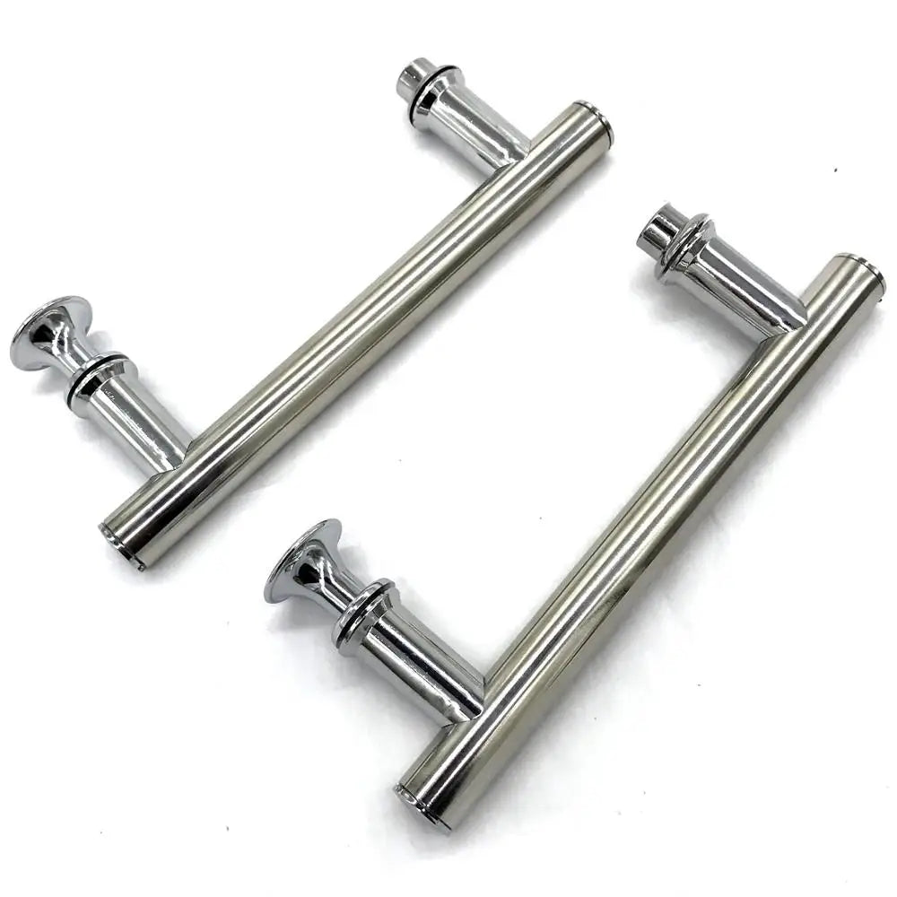 2pcs/Lot ABS+ Stainless Steel Brushed Sliding Knob Door Handle For Furniture Interior Shower Cabin Accessories Hardware