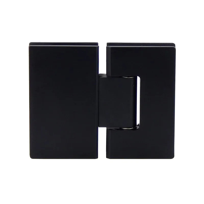 Glass Door Bathrooms Stainless Steel 304 Wall Mount Black Glass Shower Door Hinge  (180 Degrees is open)