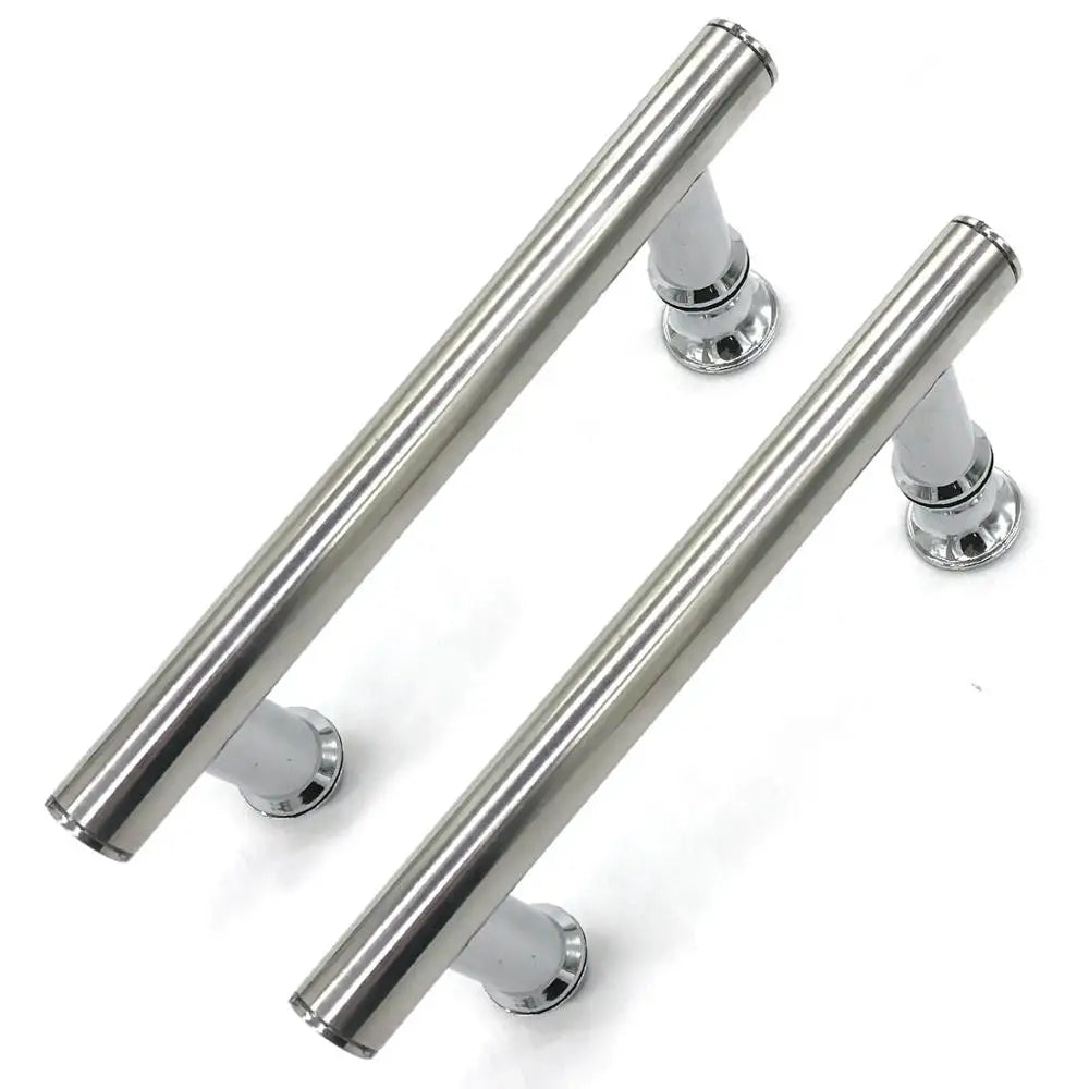 2pcs/Lot ABS+ Stainless Steel Brushed Sliding Knob Door Handle For Furniture Interior Shower Cabin Accessories Hardware