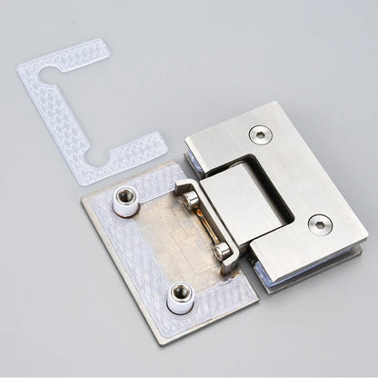 Glass Door Bathroom Clip Accessories Shower Room Frameless Glass Door Hinge Gasket Rubber Pad Decorative Cover