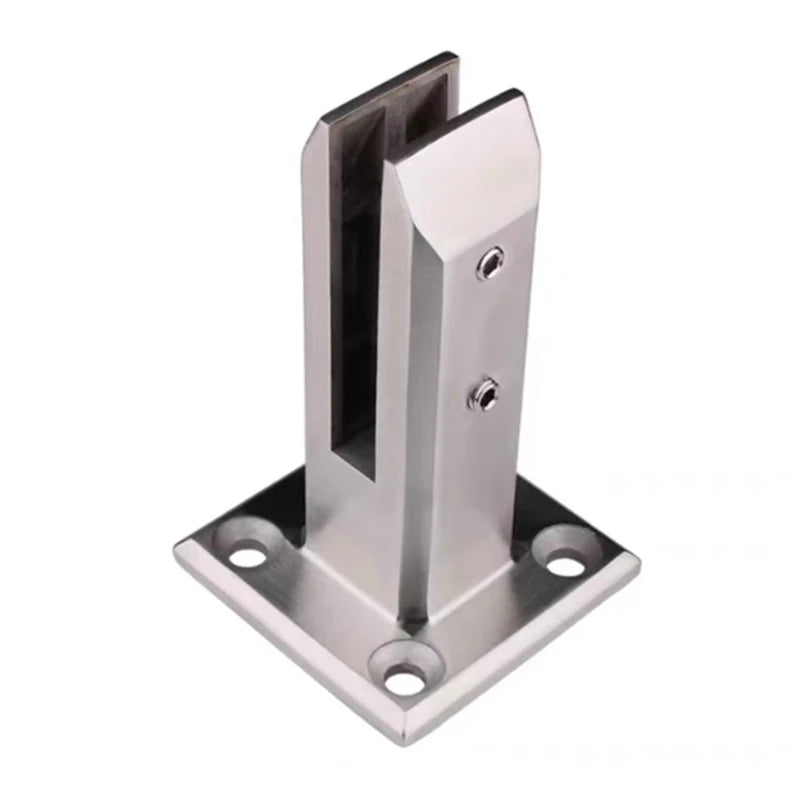 1PCS Stainless Steel Railing Floor Stand Pool glass Clip Glass Clamp Railing Accessories Guardrail Bracket