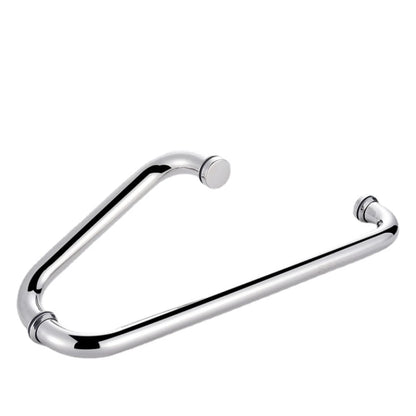 201 304 Stainless Steel Bathroom Glass Door Handle Shower Room Door Bar O-pair Glass Sliding Door  Hardware Bathroom Accesoories