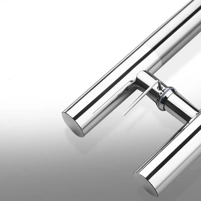 Round Shape Glass Door Handles Stainless Steel Barn Doors Pull Handle Set Shower Door Hardware Fittings